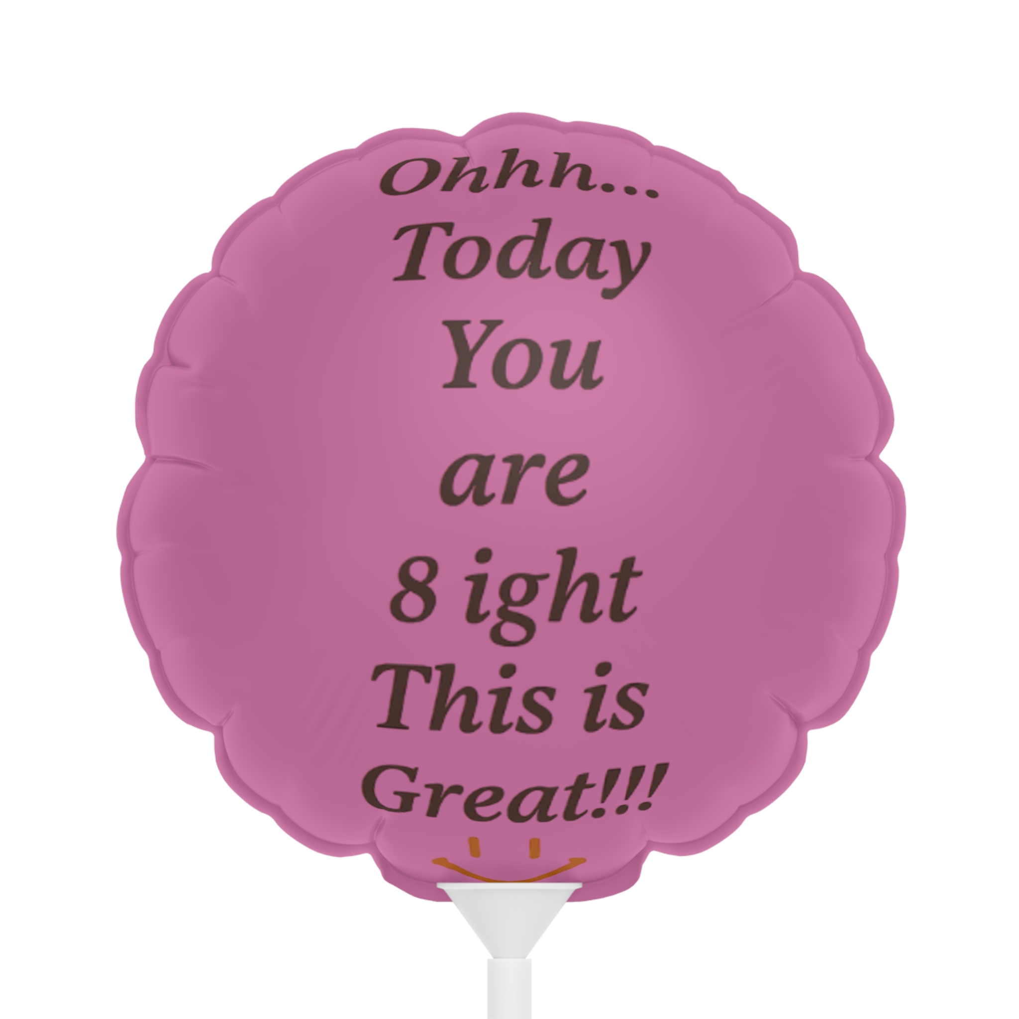 Pink Custom Print Message Confetti Balloon 6" Round & Heart-shaped Balloon - Image 5
