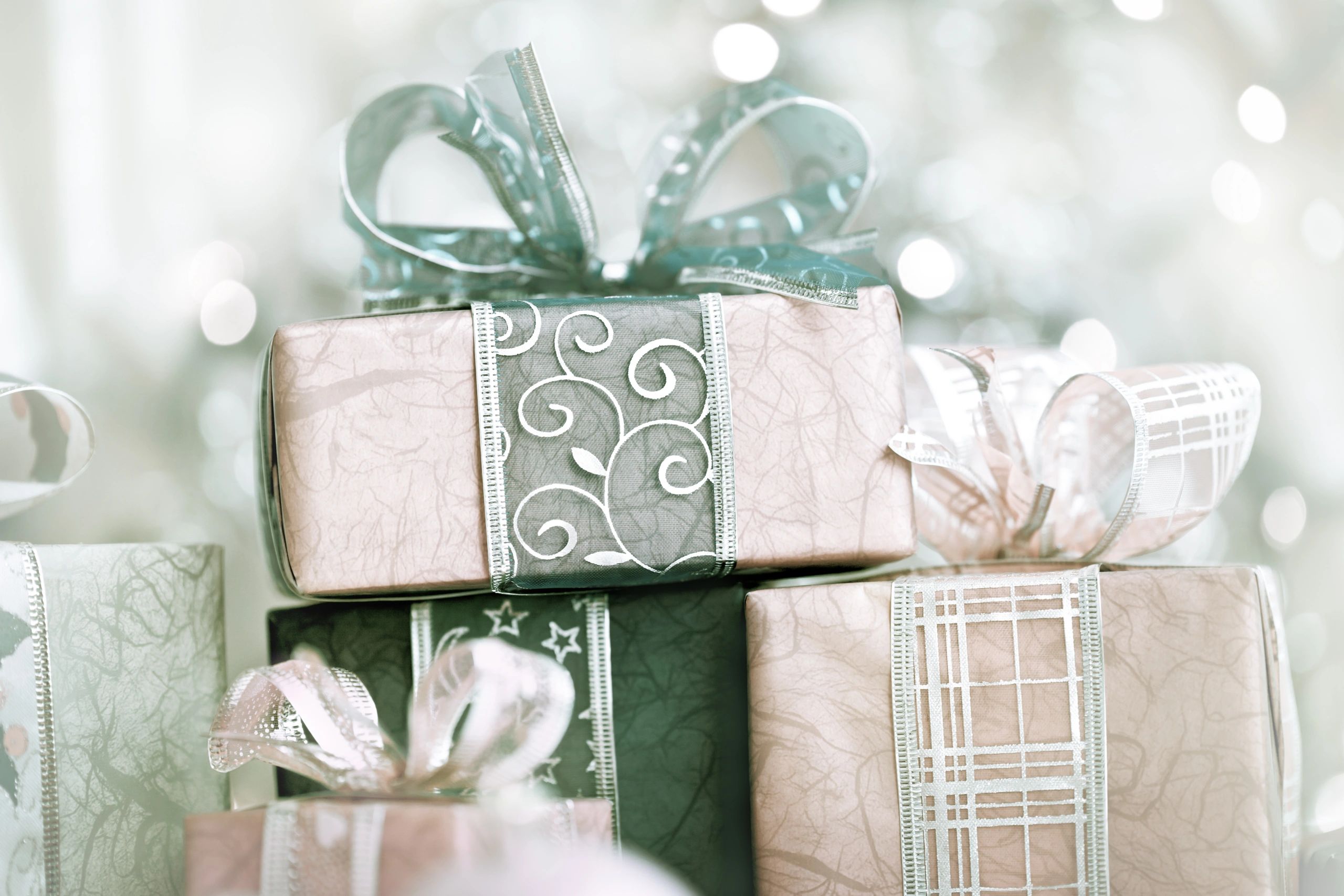 Stack of gift boxes