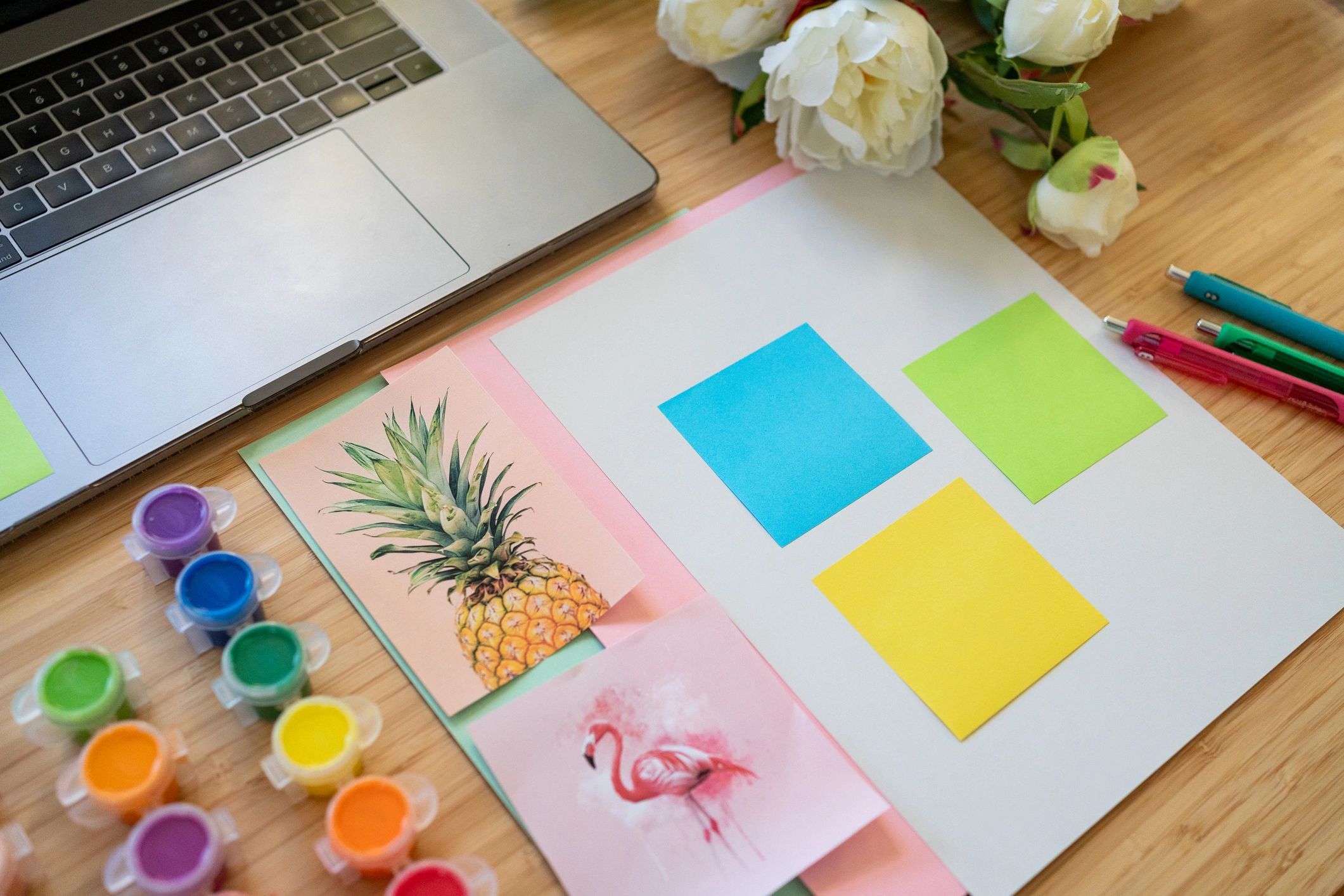 Pastel stationery and notes