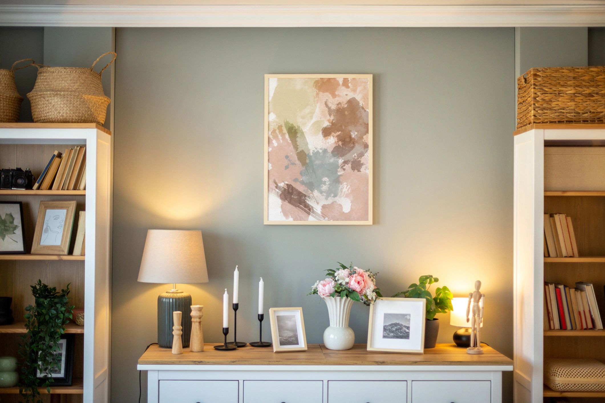 Decorative chest of drawers with styling details
