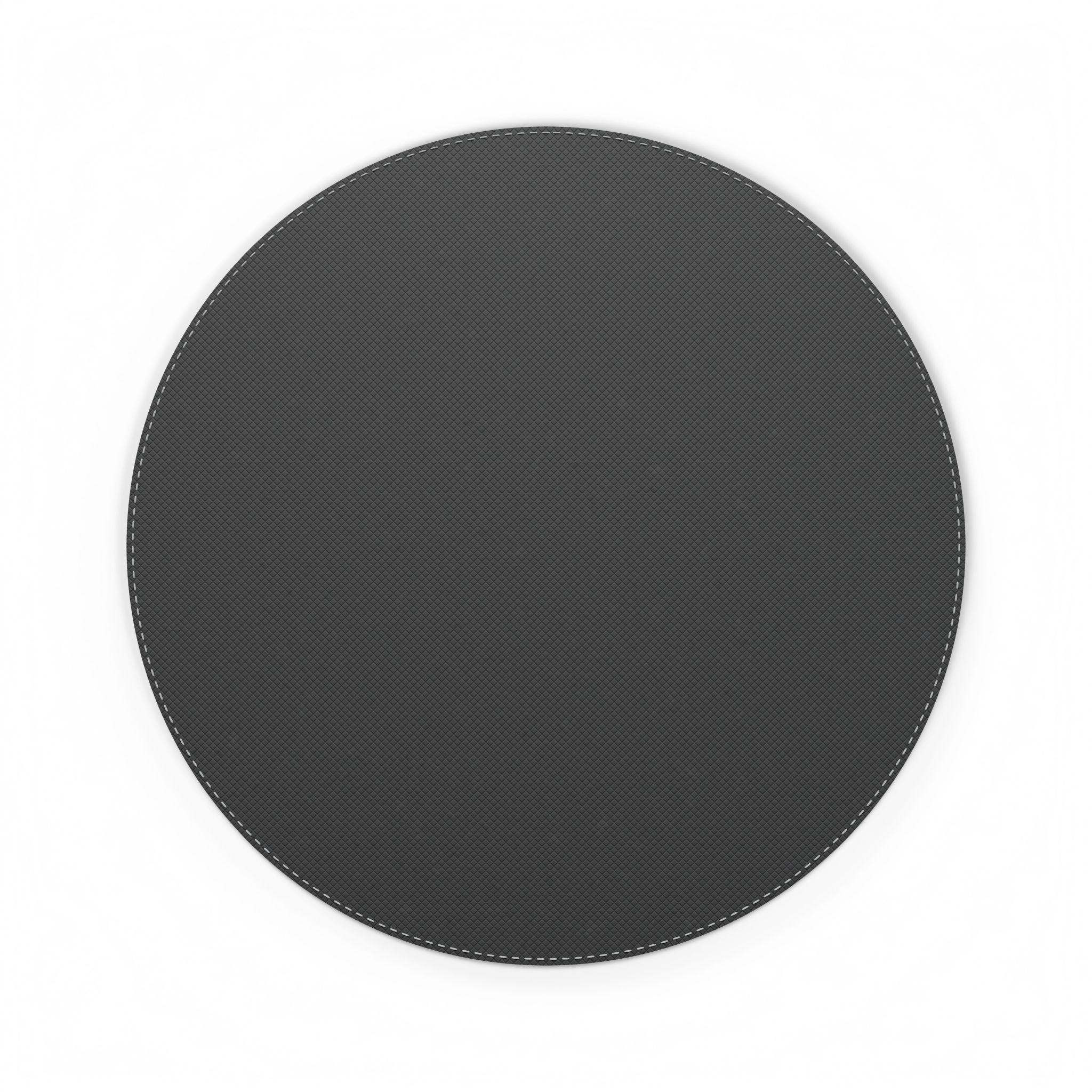 Red Heart Clover LOVE PU Leather Mouse Mat Round - Image 2